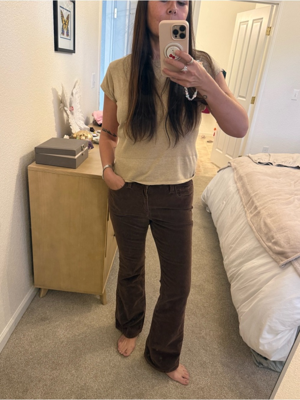 LEVIS brown 726 Flare Corduroy Pants size 28